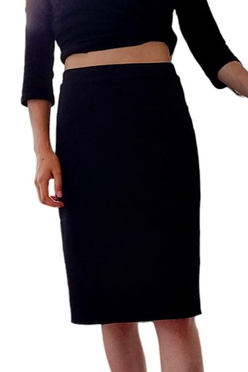 Spódnica prosta ołówek czarny